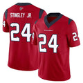 Johmsee H.Texans #24 Derek Stingley Jr. Player Red Limited Vapor F.U.S.E. Home Game Stitched Jerseys