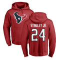Johmsee H.Texans #24 Derek Stingley Jr. Player Red Pro Line Pullover Hoodie Limited Game Stitched Jerseys
