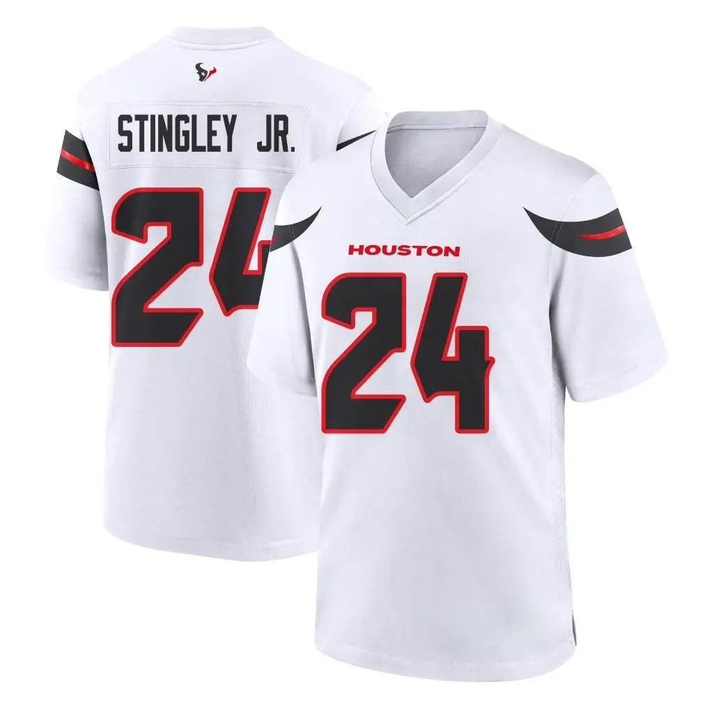 Johmsee H.Texans #24 Derek Stingley Jr. Player White Home Game Stitched Jerseys