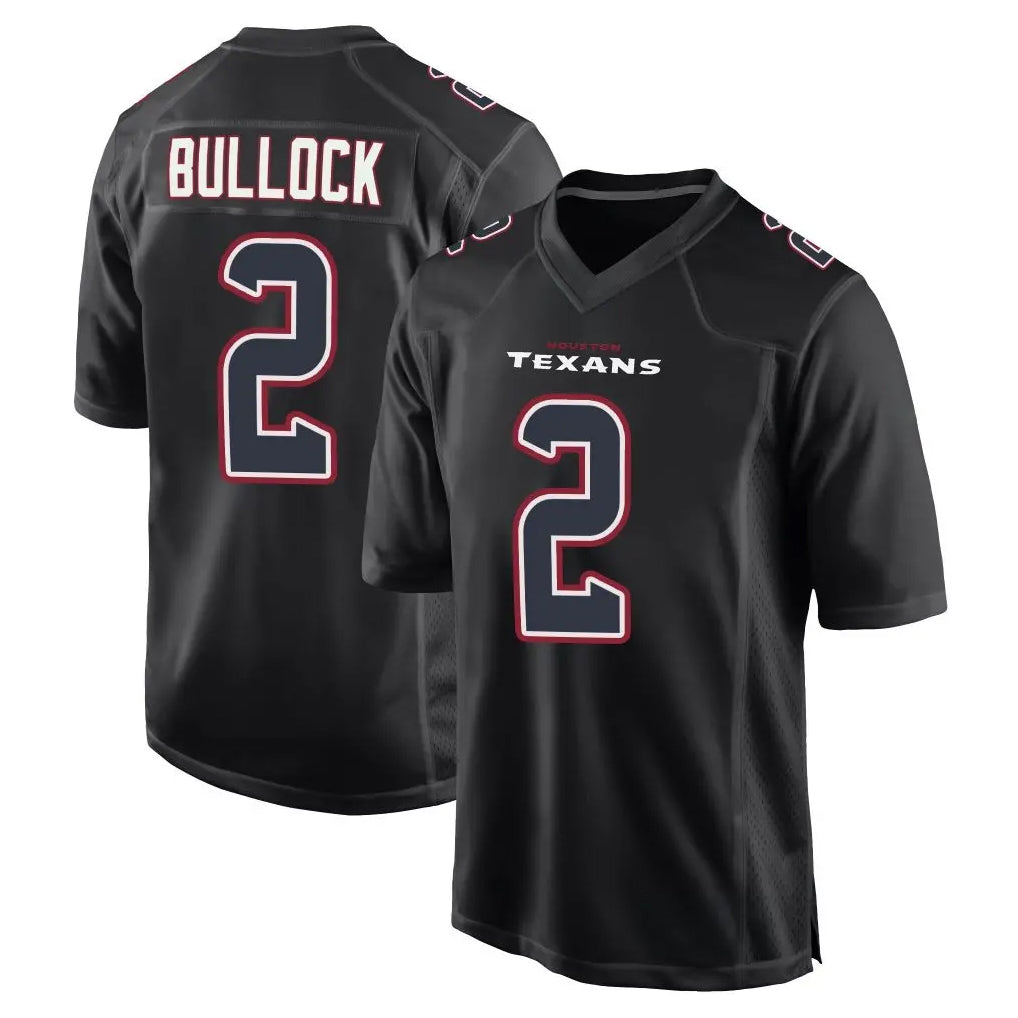 Johmsee H.Texans #2 Calen Bullock Player Black Fashion Home Game Stitched Jerseys