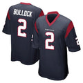 Johmsee H.Texans #2 Calen Bullock Player Navy Home Game Stitched Jerseys