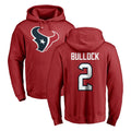 Johmsee H.Texans #2 Calen Bullock Player Red Pro Line Pullover Hoodie Limited Game Stitched Jerseys