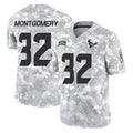 Johmsee H.Texans #32 David Montgomery Player Arctic Camo Salute To Service Limited Game Stitched Jerseys