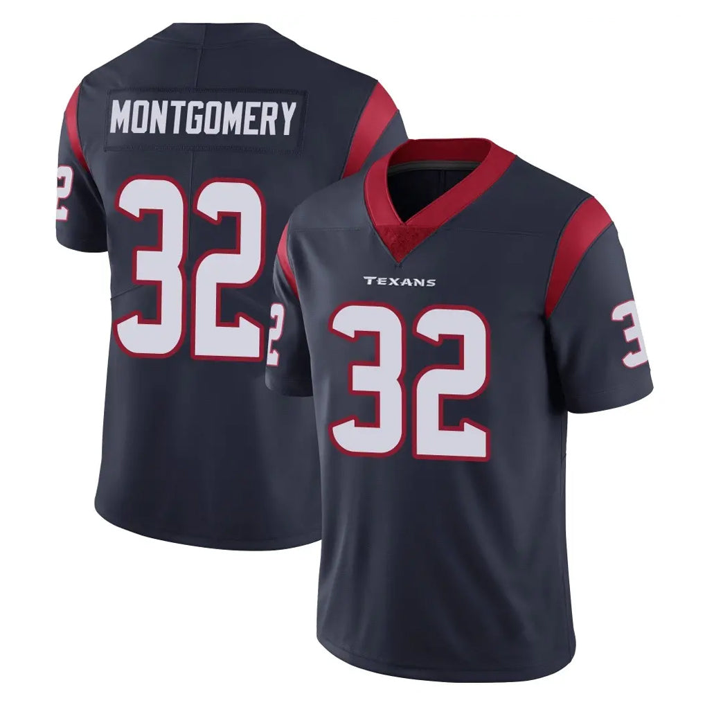 Johmsee H.Texans #32 David Montgomery Player Navy Limited Vapor Untouchable Home Game Stitched Jerseys