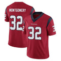 Johmsee H.Texans #32 David Montgomery Player Red Limited Vapor Untouchable Home Game Stitched Jerseys