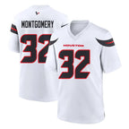 Johmsee H.Texans #32 David Montgomery Player White Home Game Stitched Jerseys