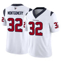 Johmsee H.Texans #32 David Montgomery Player White Limited Vapor F.U.S.E. Home Game Stitched Jerseys