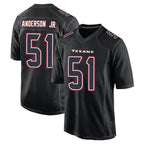 Johmsee H.Texans #51 Will Anderson Jr. Player Black Fashion Home Game Stitched Jerseys