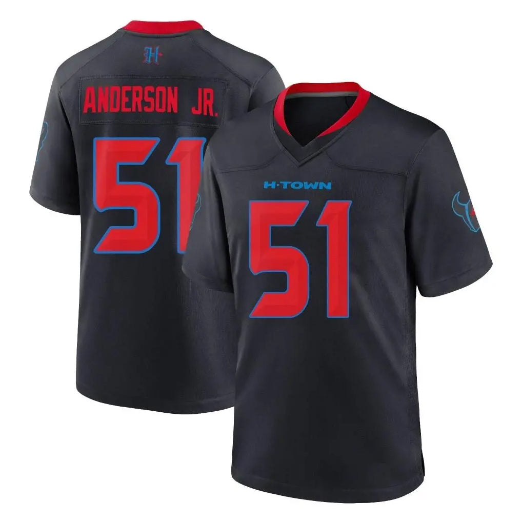 Johmsee H.Texans #51 Will Anderson Jr. Player Navy 2nd Alternate Home Game Stitched Jerseys
