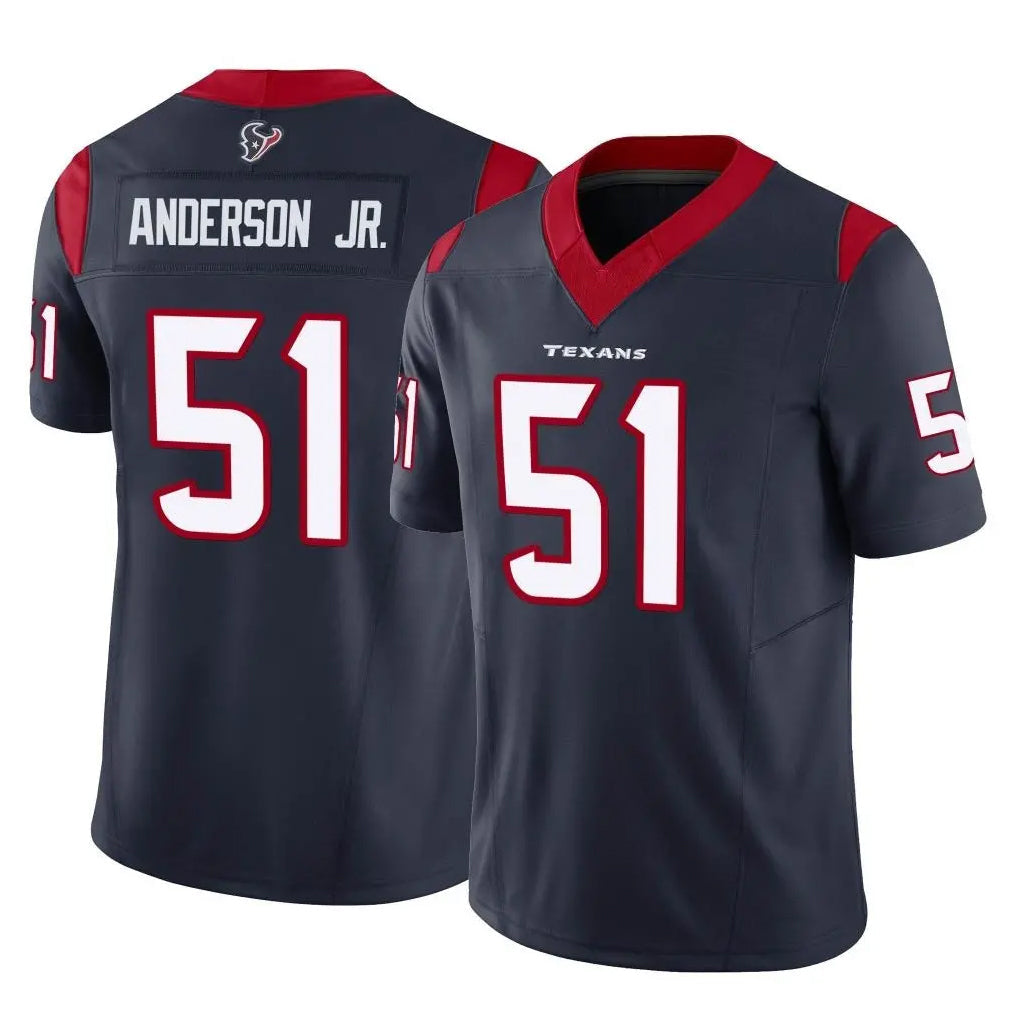 Johmsee H.Texans #51 Will Anderson Jr. Player Navy Limited Vapor F.U.S.E. Home Game Stitched Jerseys