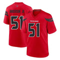 Johmsee H.Texans #51 Will Anderson Jr. Player Red Alternate Home Game Stitched Jerseys