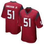 Johmsee H.Texans #51 Will Anderson Jr. Player Red Home Game Stitched Jerseys
