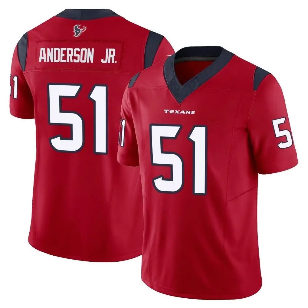 Johmsee H.Texans #51 Will Anderson Jr. Player Red Limited Vapor F.U.S.E. Home Game Stitched Jerseys