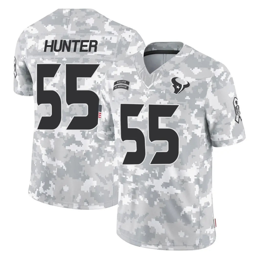 Johmsee H.Texans #55 Danielle Hunter Player Arctic Camo Salute To Service Limited Game Stitched Jerseys