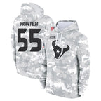 Johmsee H.Texans #55 Danielle Hunter Player Arctic Camo Salute to Service Hoodies Limited Game Stitched Jerseys