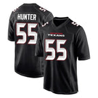 Johmsee H.Texans #55 Danielle Hunter Player Carbon Black Fashion Home Game Stitched Jerseys