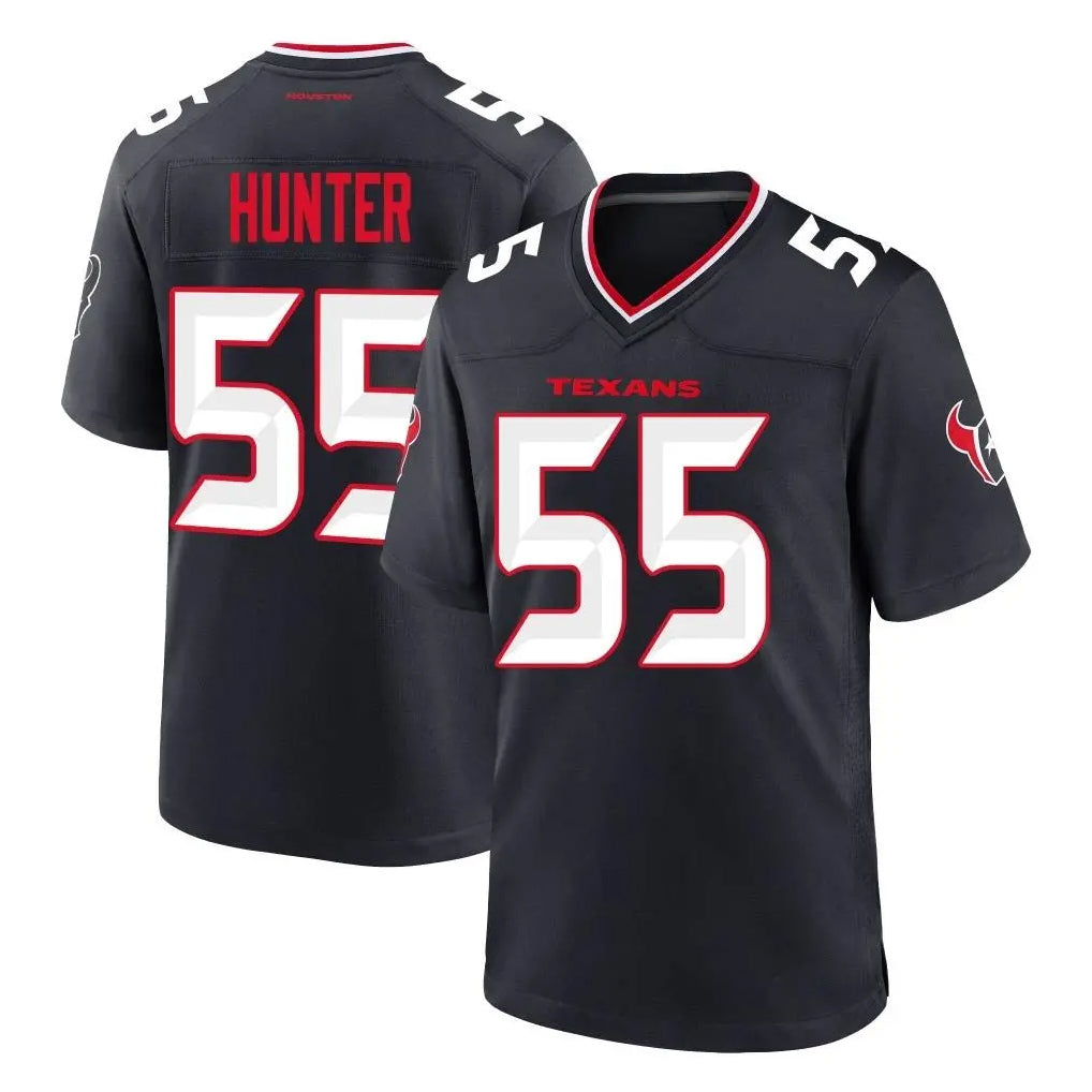 Johmsee H.Texans #55 Danielle Hunter Player Navy Team Home Game Stitched Jerseys