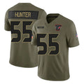 Johmsee H.Texans #55 Danielle Hunter Player Olive 2025 Salute To Service Limited Game Stitched Jerseys