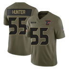 Johmsee H.Texans #55 Danielle Hunter Player Olive 2025 Salute To Service Limited Game Stitched Jerseys