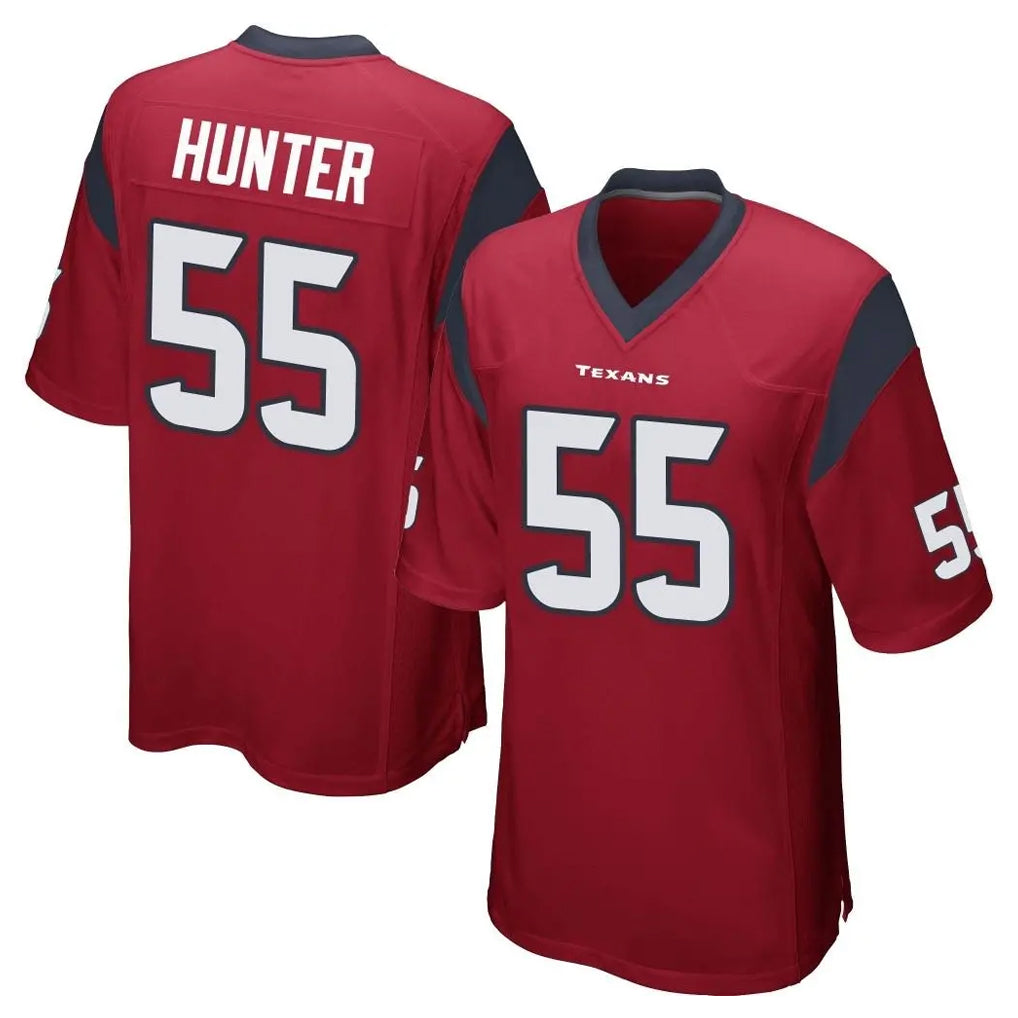 Johmsee H.Texans #55 Danielle Hunter Player Red Home Game Stitched Jerseys