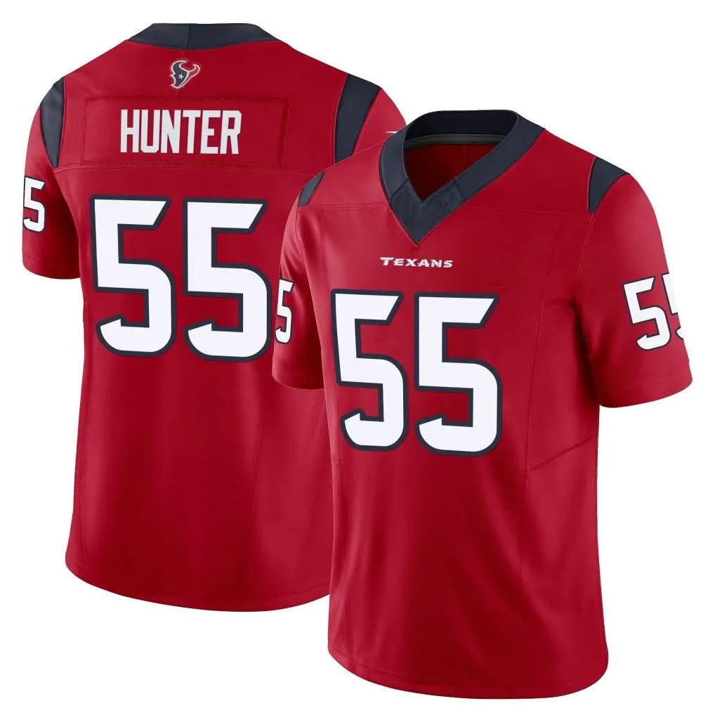 Johmsee H.Texans #55 Danielle Hunter Player Red Limited Vapor F.U.S.E. Home Game Stitched Jerseys
