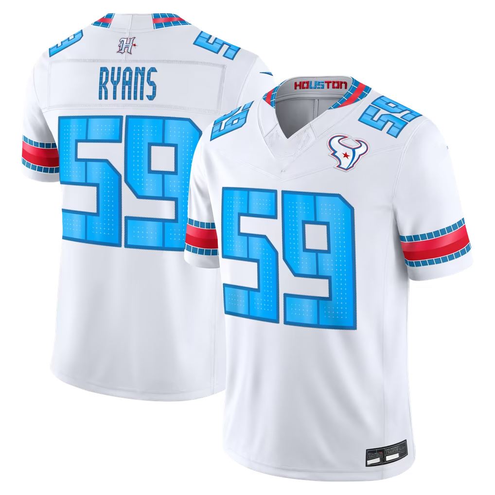 Johmsee H.Texans #59 DeMeco Ryans White 2026 Rivalries Collection Limited Stitched Jerseys