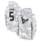 Johmsee H.Texans #5 Jalen Pitre Player Arctic Camo Salute to Service Hoodies Limited Game Stitched Jerseys