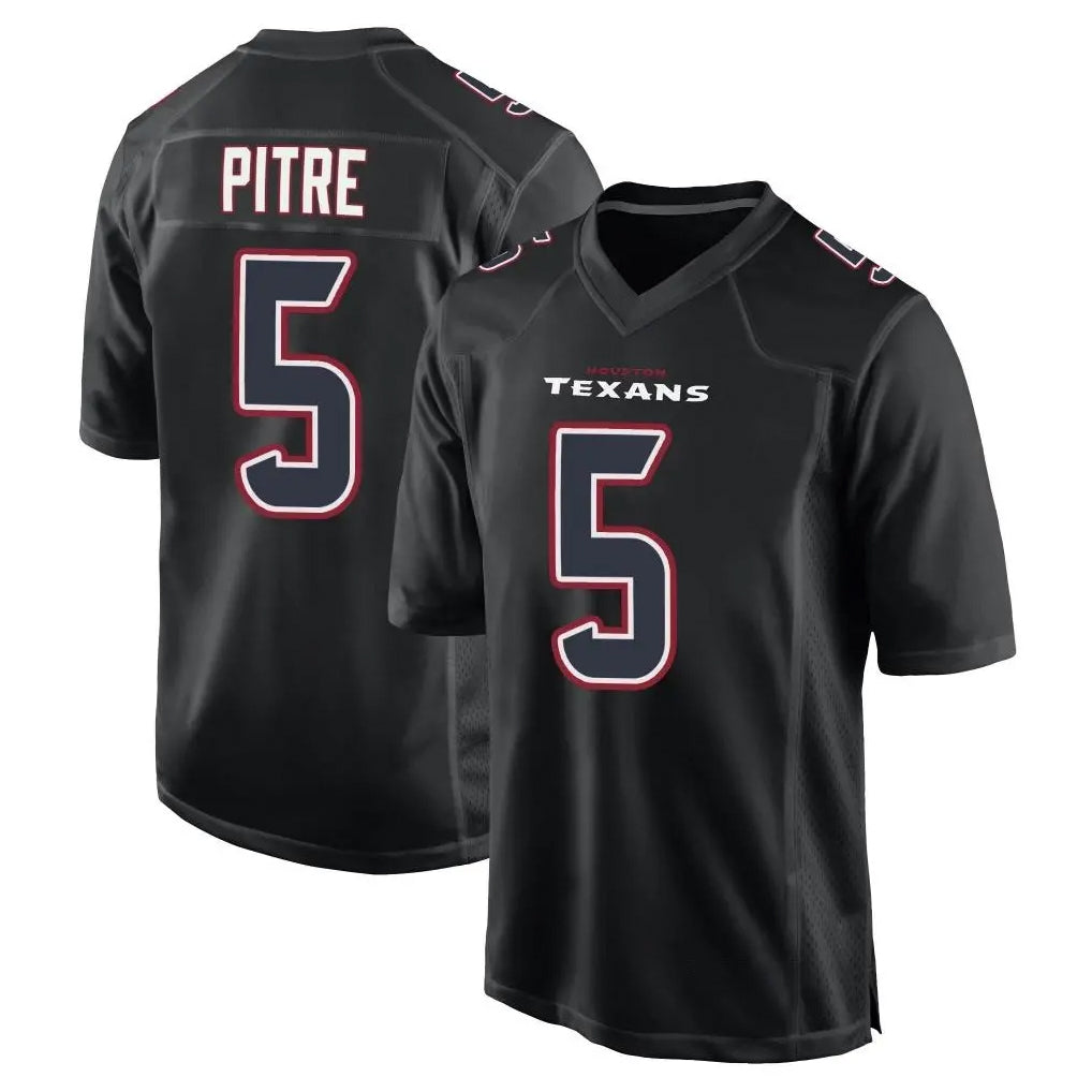 Johmsee H.Texans #5 Jalen Pitre Player Black Fashion Home Game Stitched Jerseys
