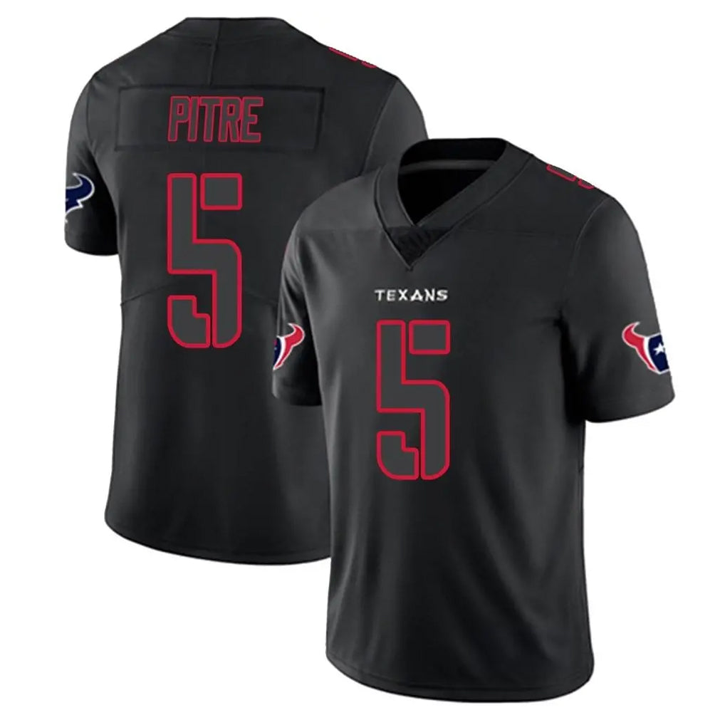 Johmsee H.Texans #5 Jalen Pitre Player Black Impact Limited Game Stitched Jerseys