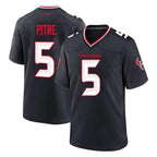 Johmsee H.Texans #5 Jalen Pitre Player Navy Team Home Game Stitched Jerseys