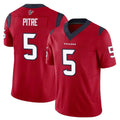 Johmsee H.Texans #5 Jalen Pitre Player Red Limited Vapor F.U.S.E. Home Game Stitched Jerseys