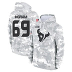 Johmsee H.Texans #69 Ed Ingram Player Arctic Camo Salute to Service Hoodies Limited Game Stitched Jerseys