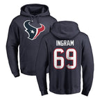 Johmsee H.Texans #69 Ed Ingram Player Navy Pro Line Pullover Hoodie Limited Game Stitched Jerseys