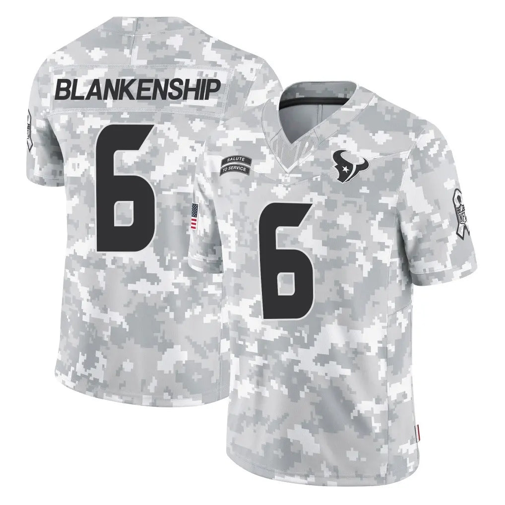 Johmsee H.Texans #6 Reed Blankenship Player Arctic Camo Salute To Service Limited Game Stitched Jerseys
