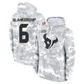 Johmsee H.Texans #6 Reed Blankenship Player Arctic Camo Salute to Service Hoodies Limited Game Stitched Jerseys