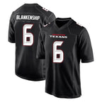 Johmsee H.Texans #6 Reed Blankenship Player Carbon Black Fashion Home Game Stitched Jerseys