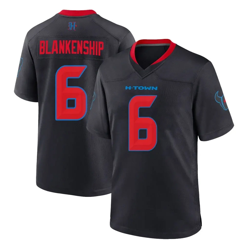 Johmsee H.Texans #6 Reed Blankenship Player Navy 2nd Alternate Home Game Stitched Jerseys