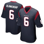 Johmsee H.Texans #6 Reed Blankenship Player Navy Home Game Stitched Jerseys