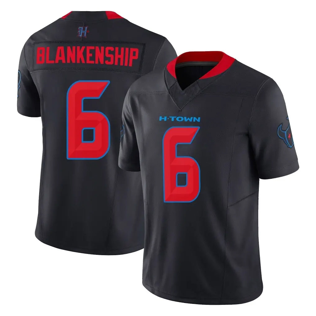 Johmsee H.Texans #6 Reed Blankenship Player Navy Limited 2nd Alternate Vapor F.U.S.E. Home Game Stitched Jerseys