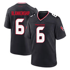 Johmsee H.Texans #6 Reed Blankenship Player Navy Team Home Game Stitched Jerseys