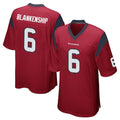 Johmsee H.Texans #6 Reed Blankenship Player Red Home Game Stitched Jerseys