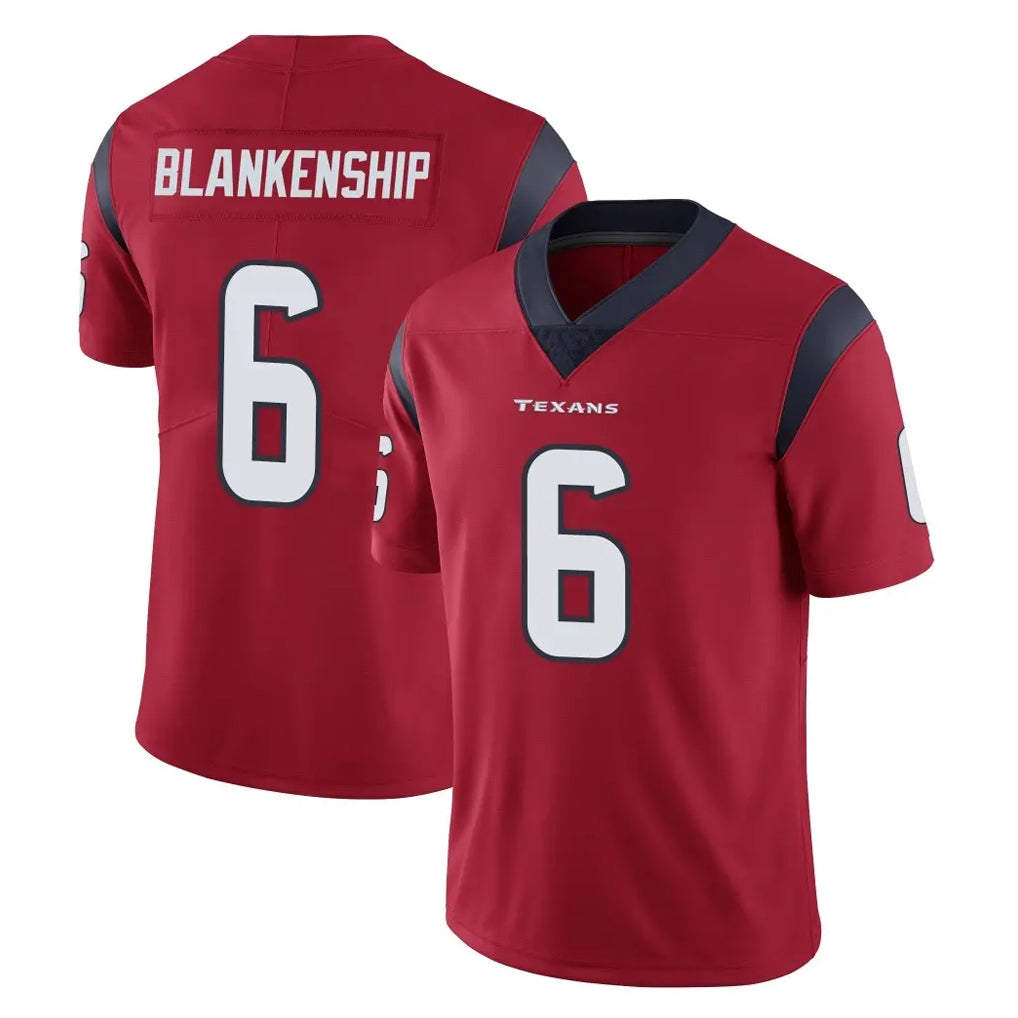 Johmsee H.Texans #6 Reed Blankenship Player Red Limited Vapor Untouchable Home Game Stitched Jerseys