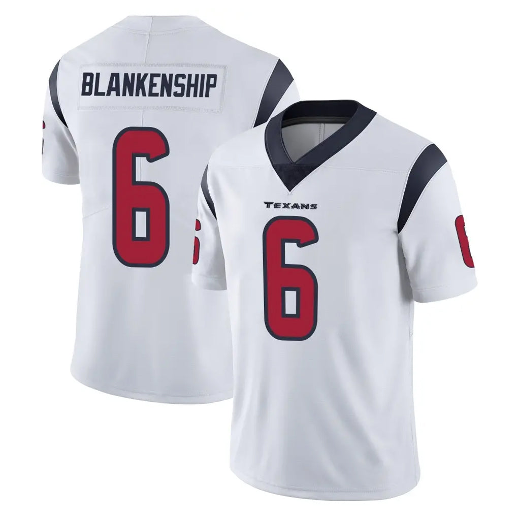 Johmsee H.Texans #6 Reed Blankenship Player White Limited Vapor Untouchable Home Game Stitched Jerseys