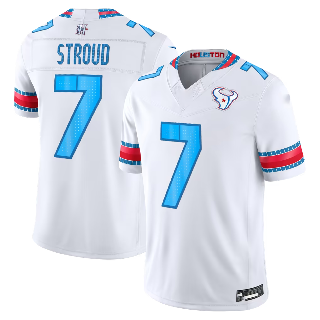 Johmsee H.Texans #7 C.J. Stroud White 2026 Rivalries Collection Limited Stitched Jerseys