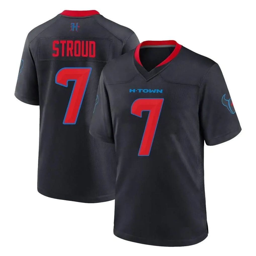 Johmsee H.Texans #7 CJ Stroud Player Navy 2nd Alternate Home Game Stitched Jerseys