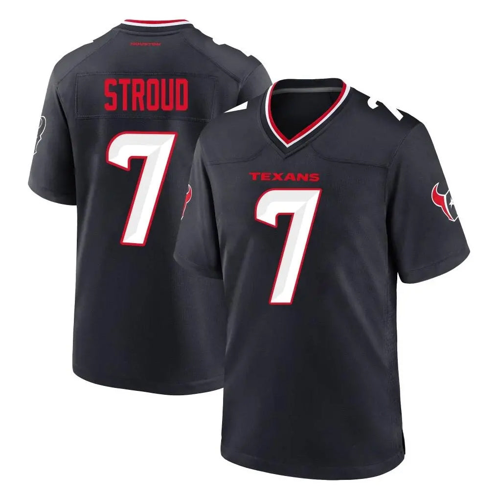 Johmsee H.Texans #7 CJ Stroud Player Navy Team Home Game Stitched Jerseys