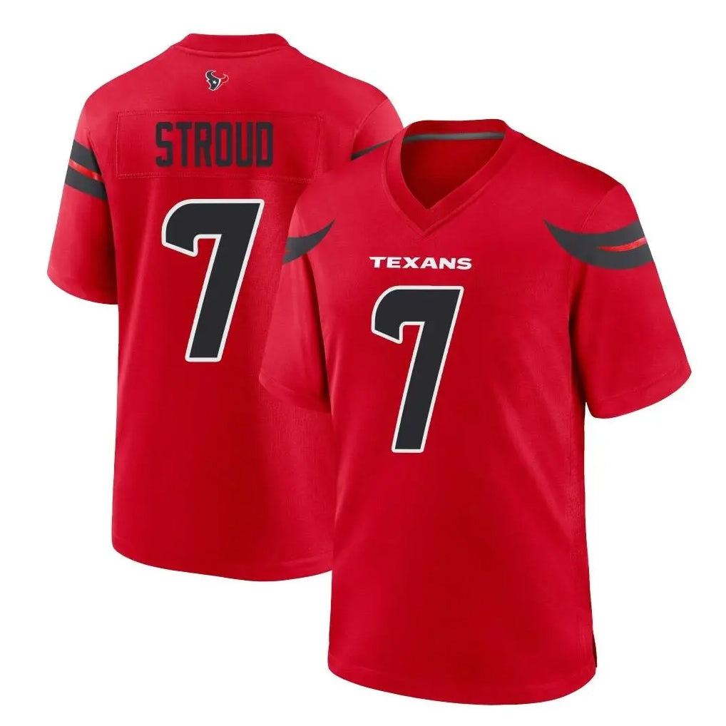 Johmsee H.Texans #7 CJ Stroud Player Red Alternate Home Game Stitched Jerseys