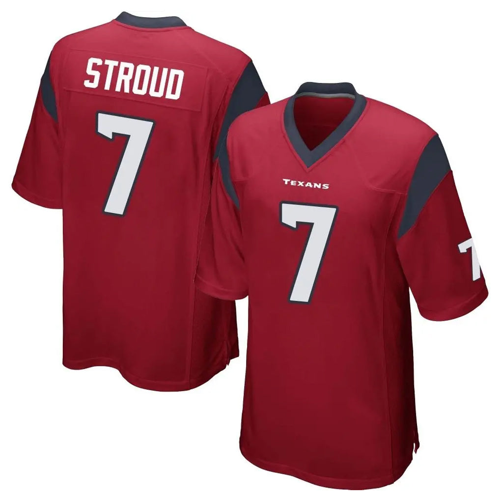 Johmsee H.Texans #7 CJ Stroud Player Red Home Game Stitched Jerseys