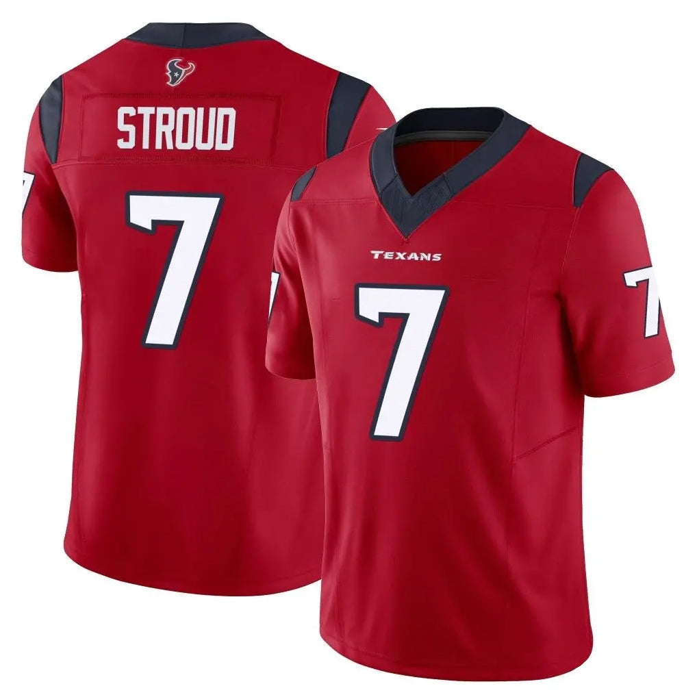 Johmsee H.Texans #7 CJ Stroud Player Red Limited Vapor F.U.S.E. Home Game Stitched Jerseys