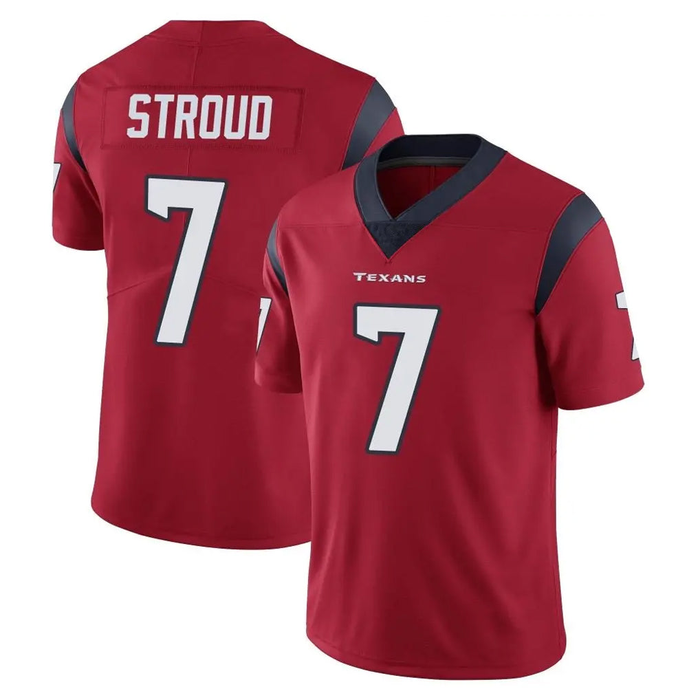Johmsee H.Texans #7 CJ Stroud Player Red Limited Vapor Untouchable Home Game Stitched Jerseys